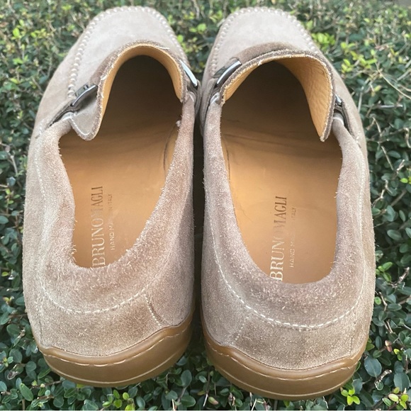 Bruno Magli Mens Tan Suede Slip-on Loafer Size 7.5 - Picture 5 of 9